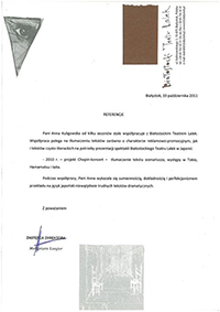 Certyfikat 1 - japoński.
